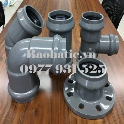 Tê, Cút, Côn, Bích UPVC nong gioăng D75, 90, 110, D125, D160, D200, D225, D250, D315, D355, D400